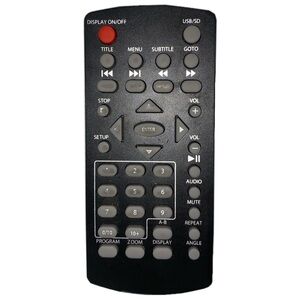 WONNIE Remote Control for WONNIE Large Portable DVD Player W-1468/W-1458